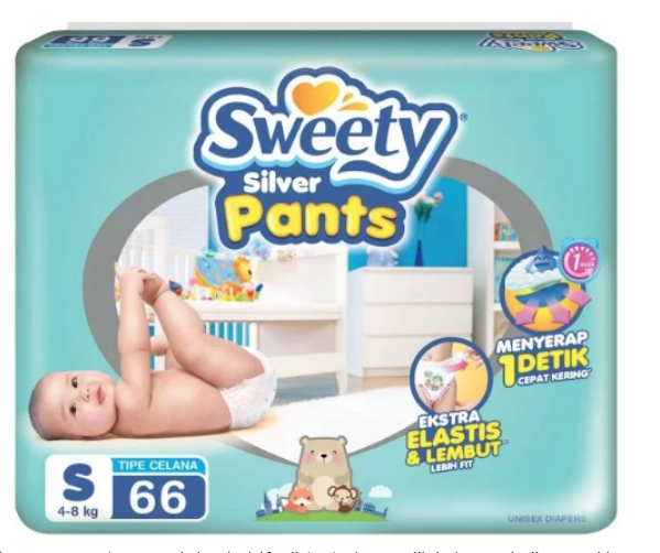 Pampers Sweety Ukuran S Celana Pencegah Ruam